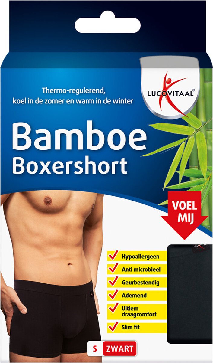 Goedkoopste Lucovitaal Bamboe Boxershort Maat S 1 Stuk