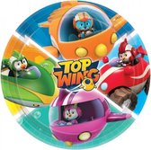 feestborden Top Wing 23 cm 8 stuks multicolor