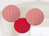 lampionnen Picknick Party 24,1 cm 3 stuks