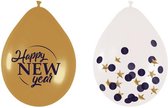 Ballonnen mix Happy New Year 30 cm latex 6 stuks