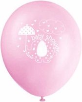 ballonnen baby shower roze 30 cm 8 stuks
