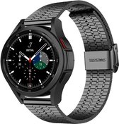 Strap-it Samsung Galaxy Watch 4 Classic 42mm roestvrij stalen band - zwart