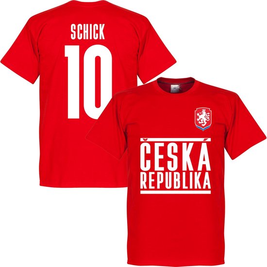 T-shirt Schick 10 Team République Tchèque - Rouge - 3XL