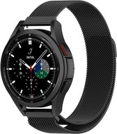 Strap-it Samsung Galaxy Watch 4 Classic 42mm Milanese band - zwart