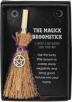 Something Different Ornament Pentagram Mini Magick Broomstick Bruin/Zwart