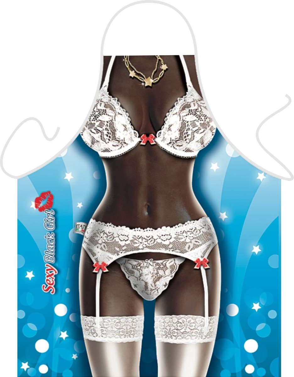 Benza Schort Sexy Black Girl - Sexy/Leuke/Grappige/Mooie Keukenschort