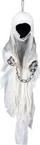 Halloween - Horror decoratie spook/geest zonder gezicht 100 cm - Halloween hangdecoratie poppen
