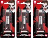 Halloween 6x Nep bloed schmink/make up tubes 28 ml - Kunstbloed - Horror/Halloween thema filmbloed