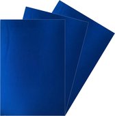 3x Vellen crepla knutsel foam rubber blauw 20 x 30 cm - Hobbymateriaal - Knutselmateriaal