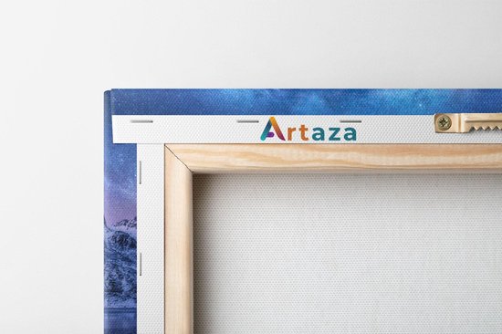 Artaza Peinture sur Toile Voie Lactée Près des Montagnes Enneigées - 120x40 - Groot - Photo sur Toile - Impression sur Toile
