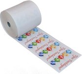 Kassarollen Thermisch 80x80x12 mm - Kerst - 10 rollen in één doos