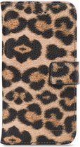 My Style Flex Wallet Telefoonhoesje geschikt voor Apple iPhone 13 Mini Hoesje Bookcase Portemonnee - Leopard