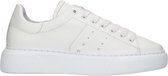 Tango | Alex 2-h white leather sneaker - white sole | Maat: 39
