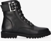 Tango | Bee 524-f black boot/strap/buckle silver - black sole | Maat: 36