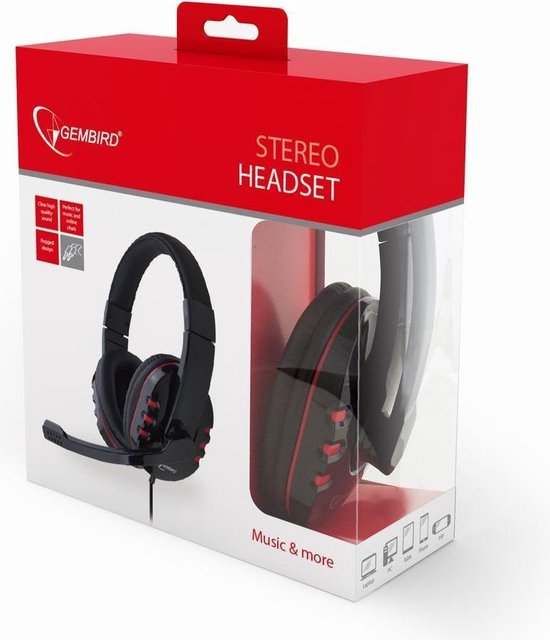Gembird Stereo headset voor muziek, games en Skype - Gembird