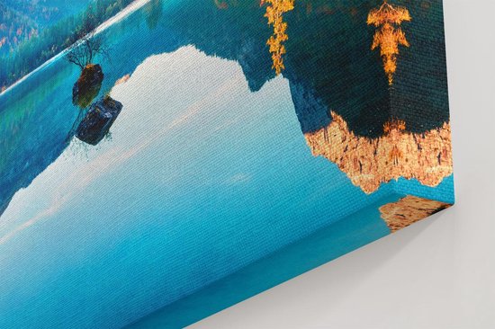 Artaza Peinture Sur Toile Lac Avec Des Arbres D'Automne - 60x40 - Photo Sur Toile - Impression Sur Toile