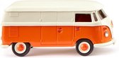 miniatuurauto VW busje T1 1:87 cr√®me/oranje