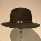 Jane Hat Moss Green . Hoed - Pet Dames