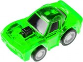 auto transparant jongens 5 x 3 cm groen