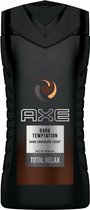 AXE Dark Temptation Gel douche Hommes Corps Ambre, Chocolat, Piment rouge 250 ml