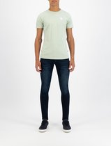 Purewhite -  Heren Slim Fit    T-shirt  - Groen - Maat XS