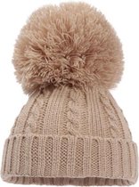 Soft Touch Baby Hat Elegance Pompon Acryl Marron Taille S/m