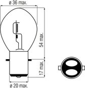 Lamp 12 Volt / 25/25 Watt BA20D