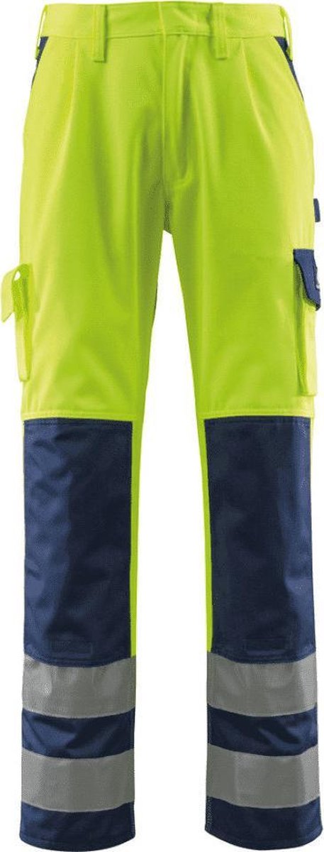 Mascot Safe Compete Broek met kniezakken 07179-470 - hi-vis geel/marine - C52 - 82