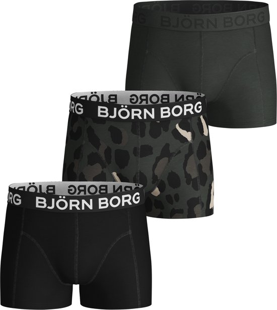 Bjorn Borg jongens boxershort 3-Pack - Rosin - 152 - Groen | bol.com