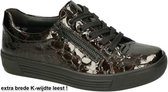 Solidus -Dames -  bruin donker - sneakers  - maat 38.5