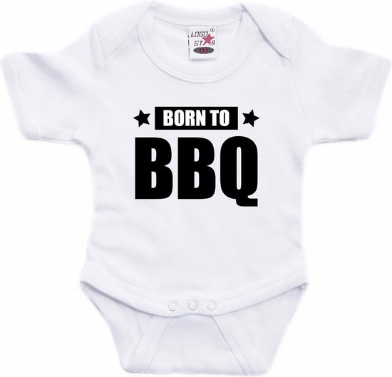 Born to BBQ tekst baby rompertje wit jongens en meisjes - Kraamcadeau barbecue liefhebber 92 (18-24 maanden) Born to BBQ tekst baby rompertje wit jongens en meisjes - Kraamcadeau barbecue liefhebber 92 (18-24 maanden)