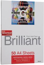 Brilliant Digital Supreme Ultimate Glossy - Glanzend Inkjet Fotopapier 270grams A4 50vel