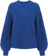 Object Trui Objhalsey Knit Pullover 116 23036274 Mazarine B Dames Maat - M