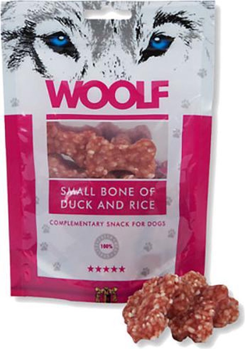 Woolf Duck Bones And Rice | 100 gr