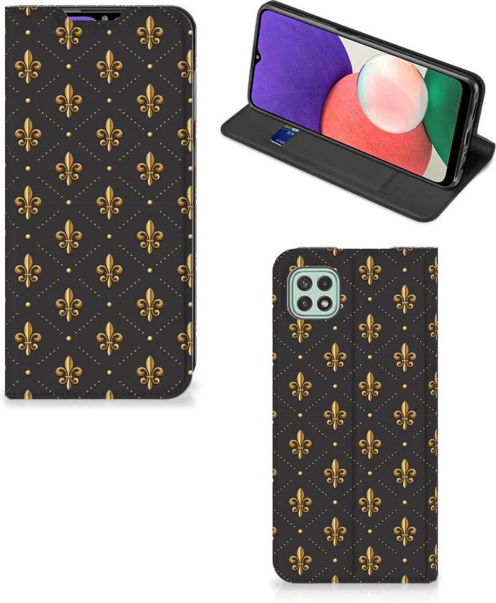 Samsung Galaxy A22 5G Hoesje met Magneet Franse Lelie