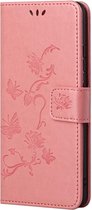 Bloemen Book Case - Nokia G10 / G20 Hoesje - Pink