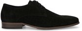Manfield - Heren - Zwarte suède veterschoenen - Maat 43