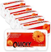 Toiletpapier -Quicky reliëf gemaakt toiletpapier 48 rollen extra zacht en scheurbestendig gemaakt van hoogwaardige super witte cellulose, 3-laags, 250 vellen (6 x 8 rollen) - (WK 0