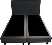 Bedworld Boxspring 180x220 - Geveerd - Lederlook - Donker blauw (MD980)