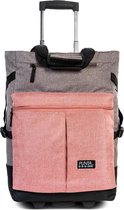 Punta Trolley Shopper Big Wheel 33 Liter Polyester Roze/grijs