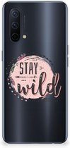 Telefoon Hoesje OnePlus Nord CE 5G Siliconen Back Cover Transparant Boho Stay Wild