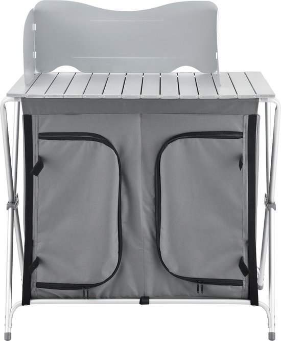 Campingkast opvouwbaar 104,5x80x50,5 cm donkergrijs van Rockwood — afbeelding 4