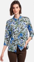 Jerseyblouse met 3/4-mouwen en bloemenprint