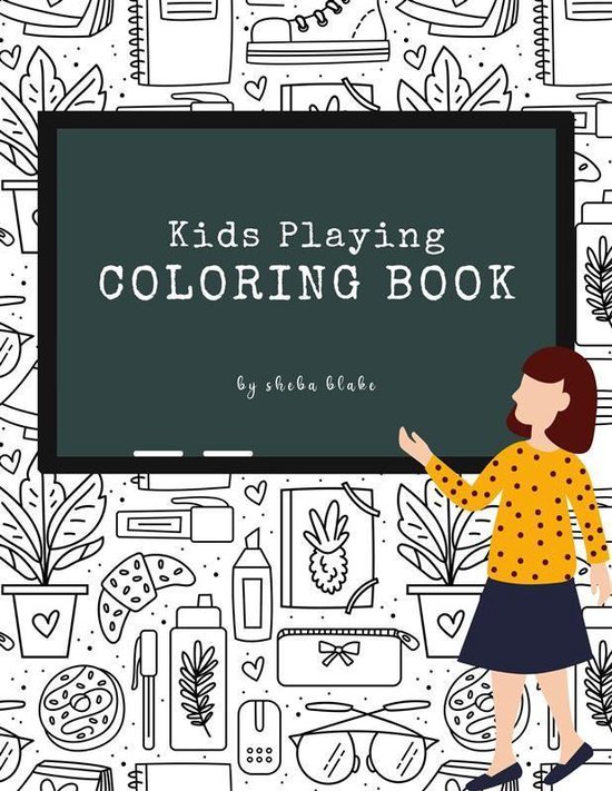 Kids Playing Coloring Book for Kids Ages 3+ (Printable Versi ... - cover