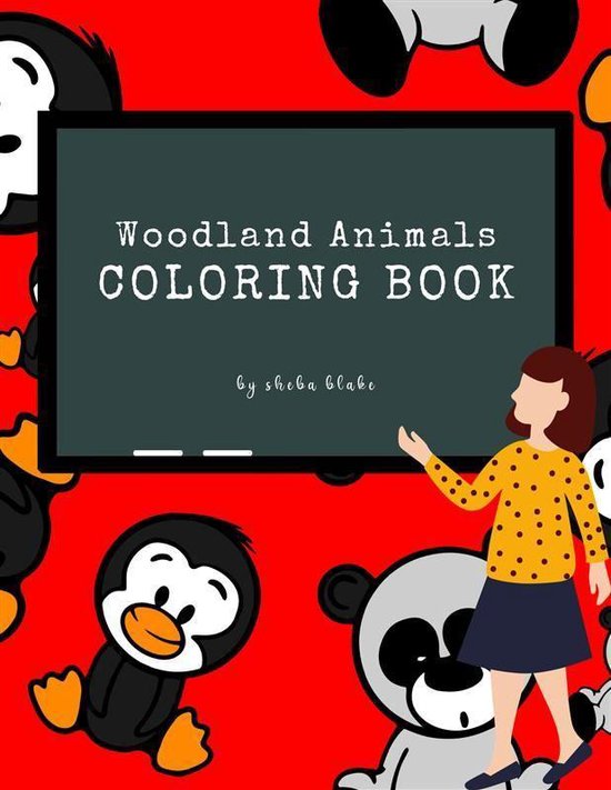 Woodland Animals Coloring Book for Kids Ages 3+ (Printable V ... - cover