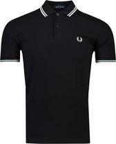 Fred Perry Polo Zwart Normaal - Maat XL - Heren - Herfst/Winter Collectie - Katoen