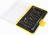 62 in 1 Schroevendraaier Combinatie Set Multifunctionele Precisie Schroef Computer Demontage Hardware Tool (Gele Doos)