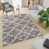Tapiso Versay Vloerkleed Hoogpolig Boho Shaggy Tapijten Maat- 140x200