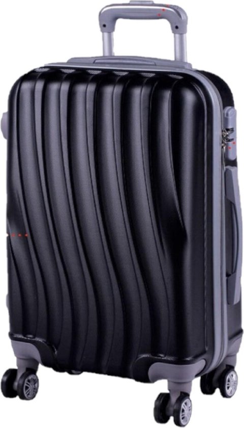 Cabine trolley koffer met zwenkwielen 33 liter inhoud - kleur zwart -  Handbagage... | bol.com