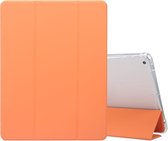 Geschikt Voor iPad 9/8/7 Hoes - 9e/8e/7e Generatie - 2021/2020/2019 - 10.2 Inch - Folio Case Cover - Shockproof - Met Autowake - Met Standaard - Hoesje Met Pencil Houder - Dun - Oranje